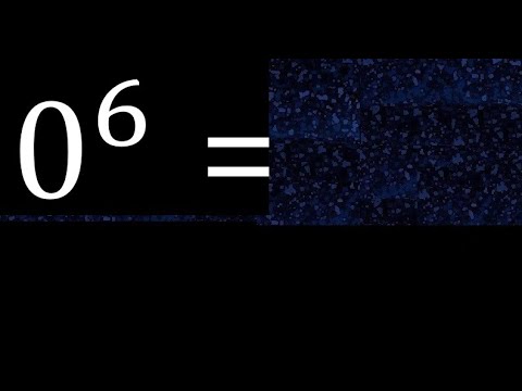 0 exposant 6 , nombre avec exposant