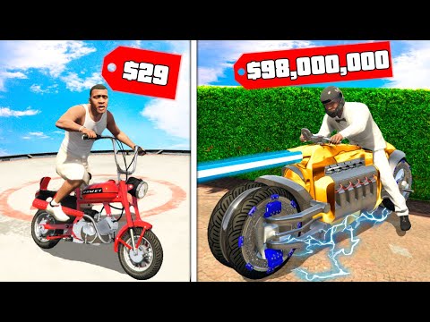 MEJORANDO de la PEOR a la MEJOR MOTO en GTA 5