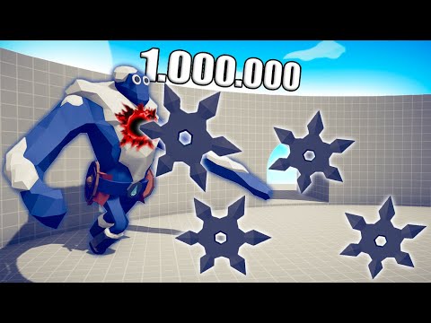 1.000.000 DAMAGE SAMURAI vs UNITS - TABS | Totally Accurate Battle Simulator 2023