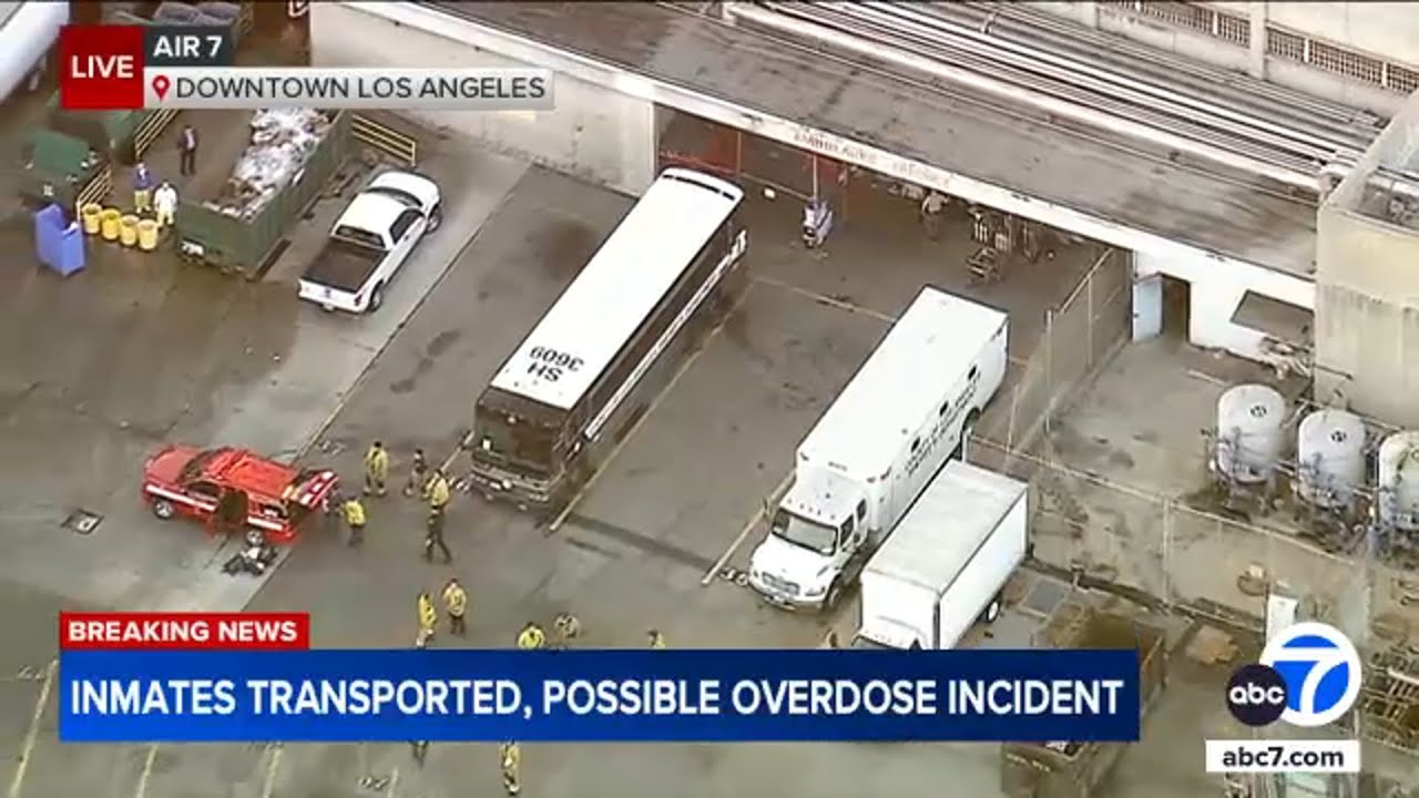 Several inmates hospitalized after possible overdose incident at Men's Central Jail near DTLA
