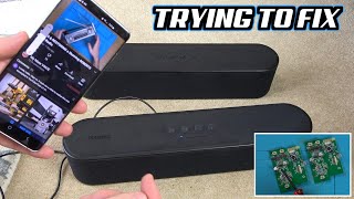 2 BROKEN SOUNDBARS with NO SOUND! - Trying to FIX