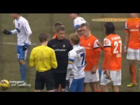 23.02.2013 1. FC Heidenheim - SV Darmstadt 98 | Schiri-Skandal - Gelb-Rot Spielerverwechslung