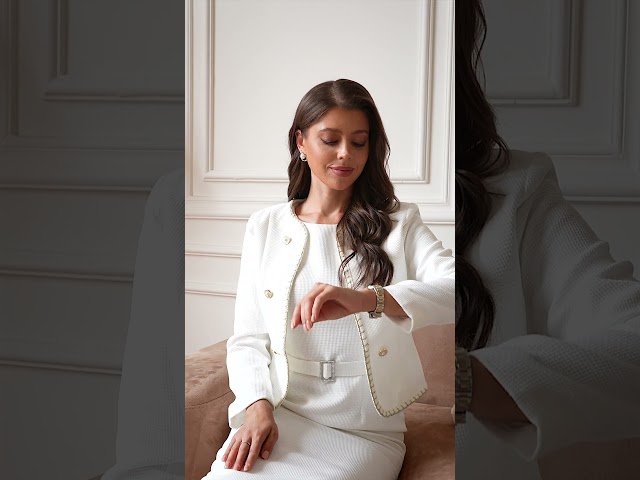 ساعة نسائية فاخرة فضي و ذهبي بتصميم أنيق من غاليري...