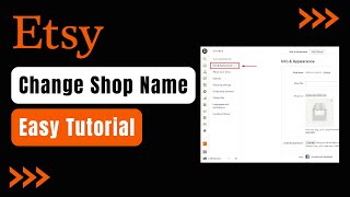 How to Change Shop Name on Etsy App !