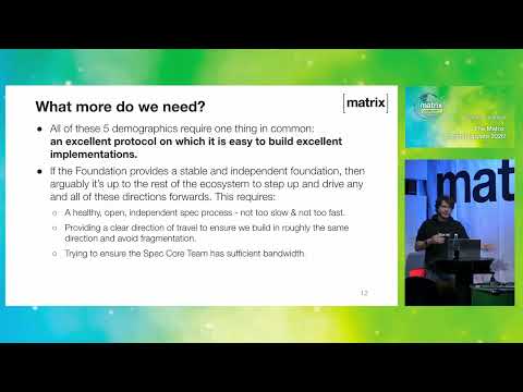 Video Thumbnail: Matrix Live S12E09: The Matrix Spring Update 2026 from The Matrix Community Summit