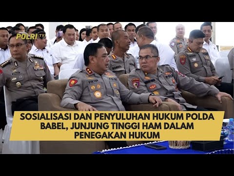 SOSIALISASI DAN PENYULUHAN HUKUM POLDA BABEL, JUNJUNG TINGGI HAM DALAM PENEGAKAN HUKUM