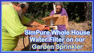 Installing a SIMPURE home water filter on our Garden sprinkler timer