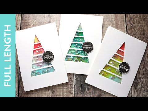 🔴 LIVE REPLAY - Holiday Card Series 2021 - Day 5 - Distress Reinker Watercolor Shaker Cards