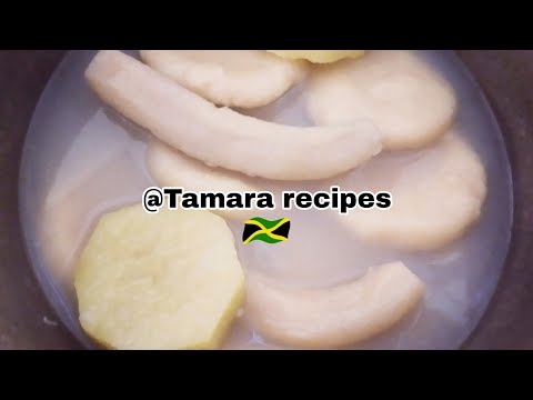 Jamaican Hard Boiled Food In One Pot | How To Cook Boiled Dumpling With Yellow Yam and Green Banana