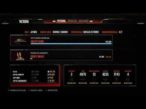 Object 430 U in autovía:9,1K Damage conbined :Wot console - World of Tanks console