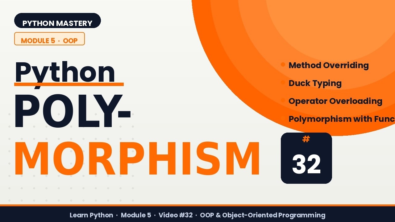 Polymorphism in Python | Method Overriding & Overloading Explained