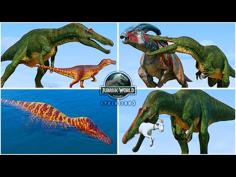 Suchomimus All Awesome Animations & Interactions 🦖 Jurassic World Evolution 3
