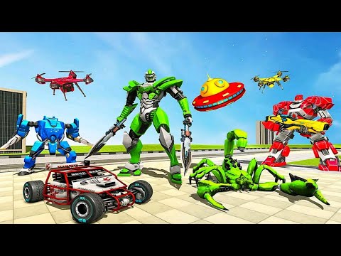 Scorpion Robot Car UFO Mech Robot Transformation Game 2021 - Android Gameplay