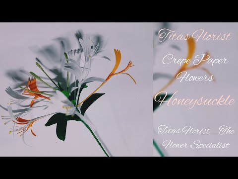Honeysuckle Flower|Crepe Paper Flowers|Titas Florist|#V_40