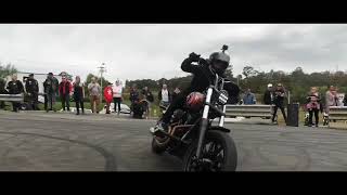 Six Six Harley Wheelies at the Richardson's H-D 40th - by Josh Bainbridge