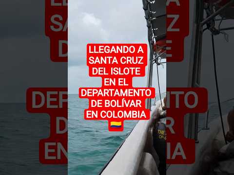 LLEGANDO AL ISLOTE DE SANTACRUZ EN BOLIVAR #parati #islas #sanbernardo #bolivar #mar