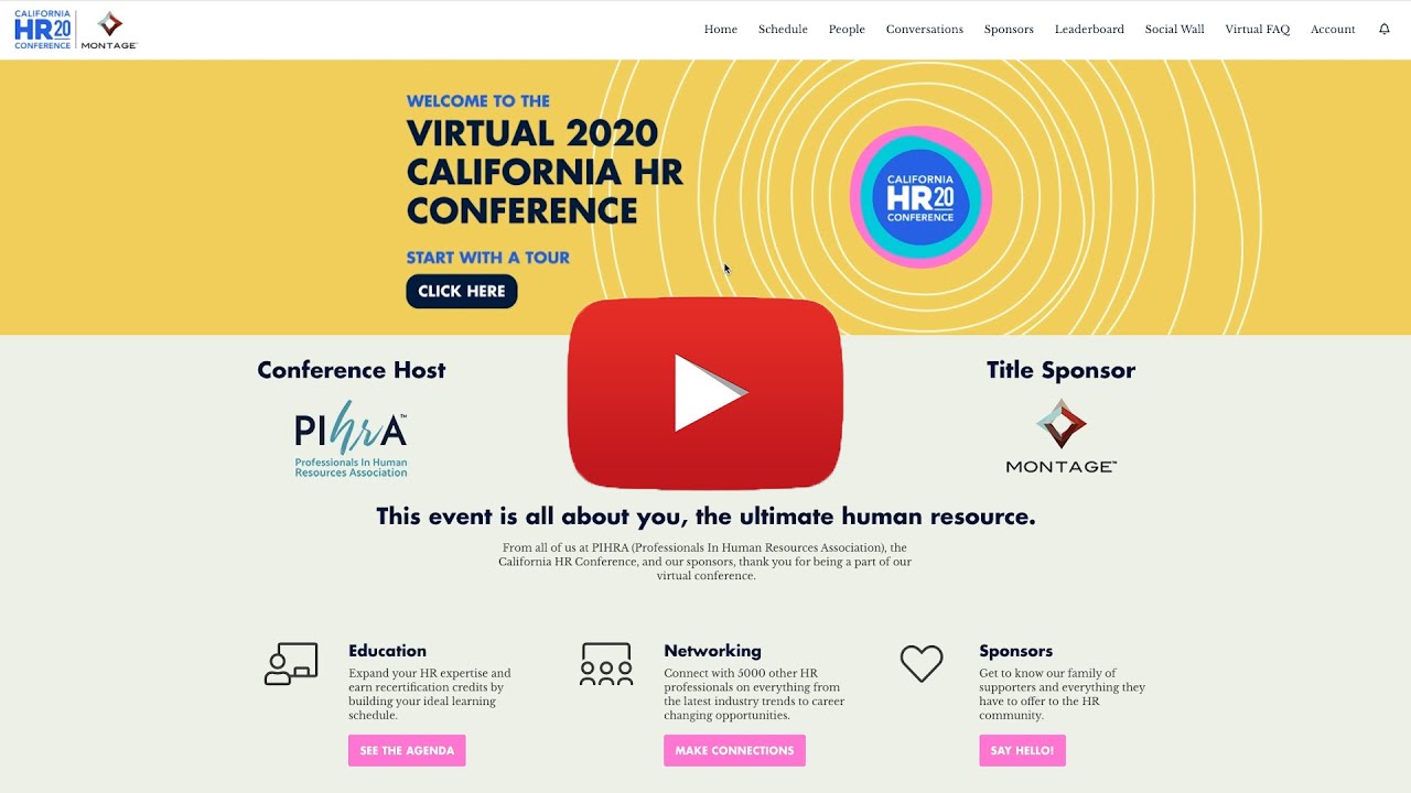 VCAHR20 Tutorial - Event Site Overview