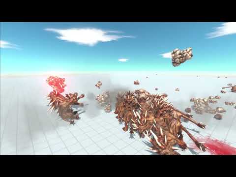 Animal Revolt Battle Simulator - hellhound vs lava golem 1-1 2-2 - Pepsi Gaming