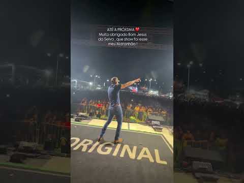 Zé vaqueiro - agradecendo o público e finalizando seu show em bom Jesus das Selvas -MA