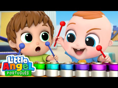 Capa de A Aula de Música do Joãozinho! 🎸 | 🥁 Canal do Joãozinho - Little Angel Português