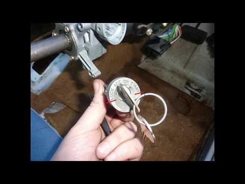 Removing Toyota ignition barrel with key
