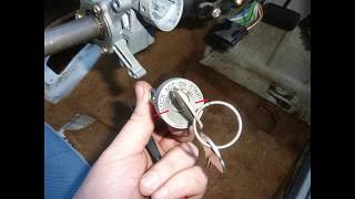 Removing Toyota ignition barrel with key