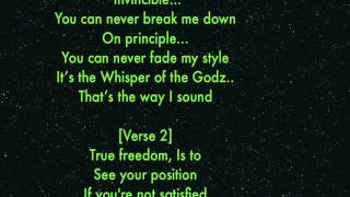 Kaz-Well "Whisper of The Godz" with Lyrics