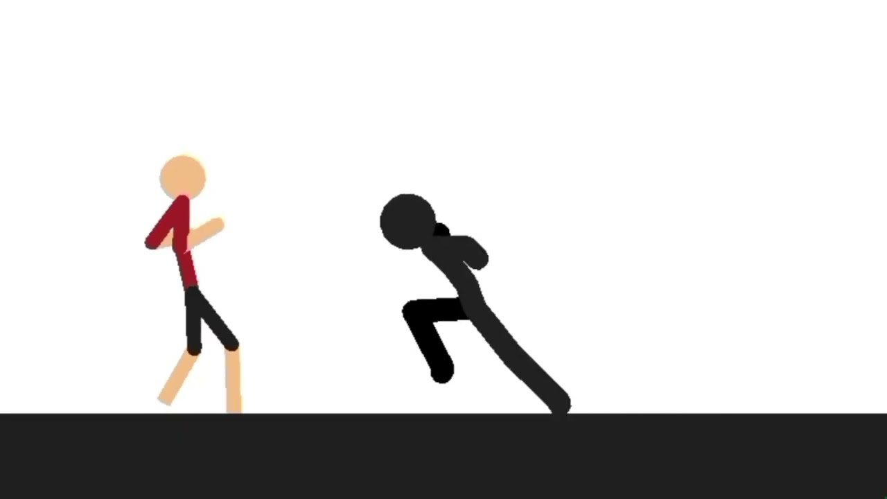 ROUND 1 - 2 Stickfigure base VS Default | full fight - Sticknodes animation