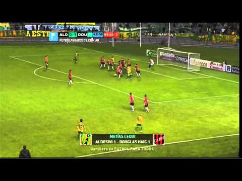 Los goles de Aldosivi 1 - Douglas 1. Fecha 8. Primera B Nacional 2014. FPT