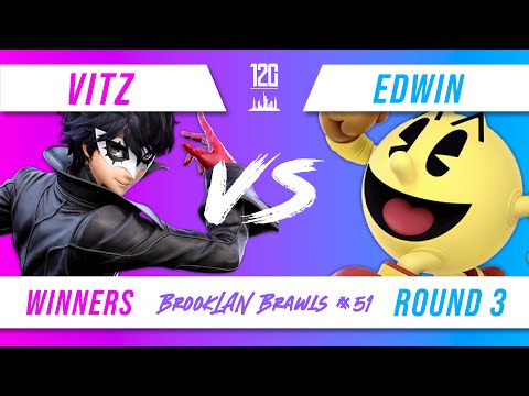 BrookLAN Brawls 51 - Vitz (Joker) v. Edwin (PACMAN) - Winners Round 3