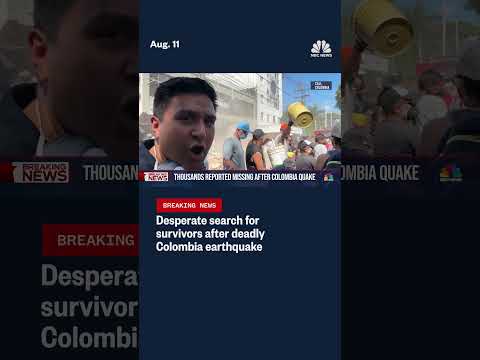 Desperate search for survivors after deadly Colombia earthquake