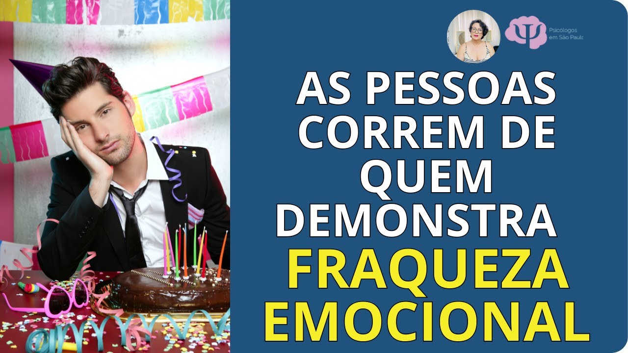 NINGUÉM SE SENTE BEM AO LADO DE UMA PESSOA FRACA