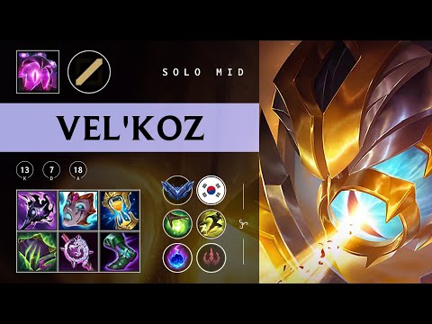 Vel'Koz Mid vs Twisted Fate - KR Diamond Patch 25.22