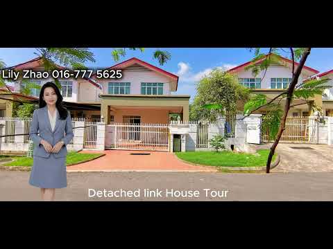 2-Storey Link-Detached House for Sale, 5Rooms, 5Bath, Taman Salut Perdana, behind Salut Commercials, Sepanggar KKIP, Kota Kinabalu video