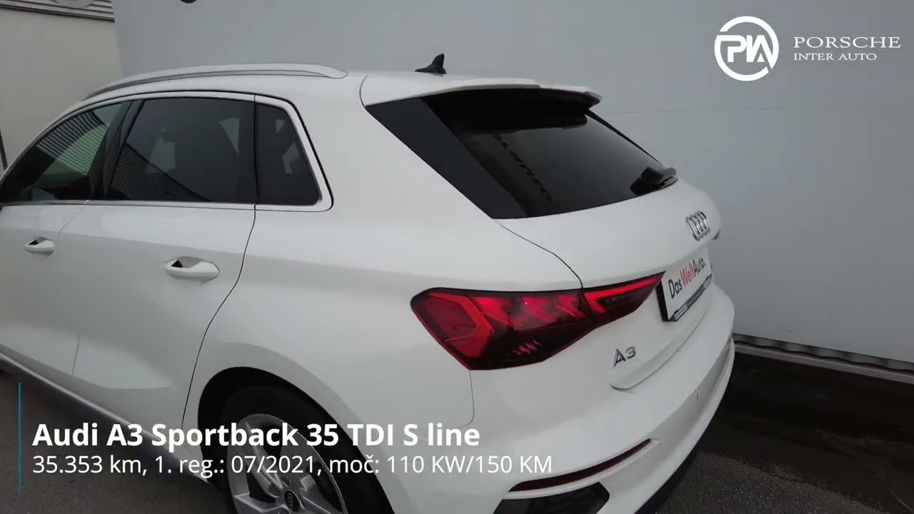 Audi A3 35 TDI S line S tronic - SLOVENSKO VOZILO