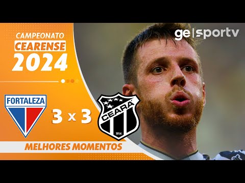 Gols e lances de Fortaleza x Ceará