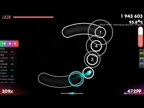 lain | Niko - Made of Fire [Oni] +DT 96.04% {387pp 1❌} - osu!