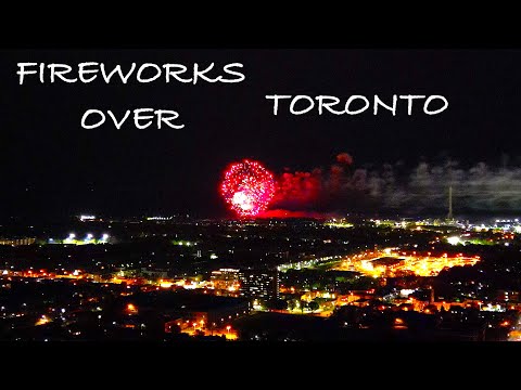 Fireworks over Toronto Drone Flight - DJI Mini 3 Pro - 4K