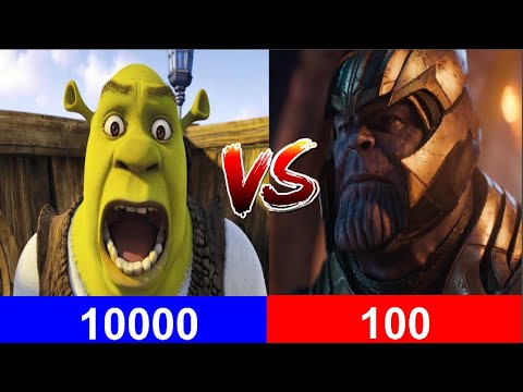 thanos Vs  shrek (1 vs 1) - Ultimate Epic Battle Simulator