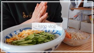 【日常vlog】普通の生活に戻る｜冷麺始めました｜やる気のない1週間