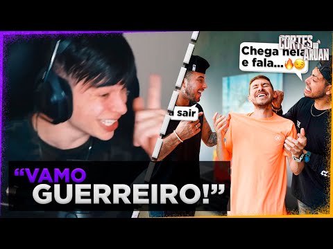 ARUAN REAGE A PEDI AJUDA AOS MEUS AMIGOS DE COMO CHEGAR NA DANI (RENAN FIORINI) - Cortes do Aruan