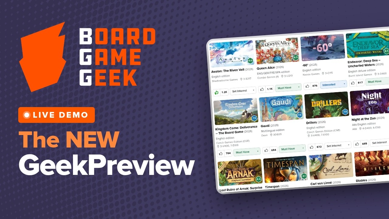 The New BGG GeekPreview – Live Demo for SPIEL Essen 2026