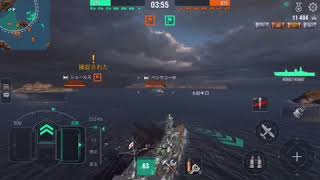 ［WoWS Blitz : 伊勢］実況初心者が行く戦艦道