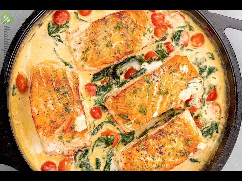 Tuscan Butter Salmon Recipe: An Italian Delish Done in Simple Steps | #healthyrecipes101