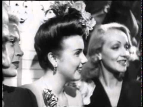 Bette Davis and John Garfield Open The Hollywood Canteen (1942)