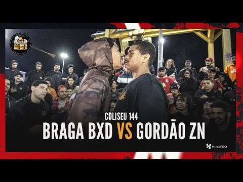 (CLIMA MUITO TENSO 🔥🔥) GORDÃO ZN X BRAGA BXD - SEMI FINAL - BATALHA DO COLISEU - EDIÇÃO 144