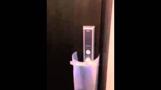 Open a hotel room door using rolled Plastic sheet! No Key required!