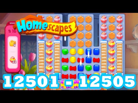 Homescapes Level 12501 - 12505 HD 3 - match puzzle Gameplay | android | IOS | 12502 | 12503 | 12504