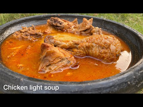 Let’s Make Authentic Ghana CHICKEN LIGHT SOUP/ PEPPER SOUP RECIPE | How To Make FUFU | African Food