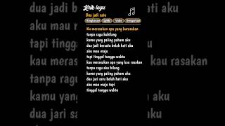 Download lagu LIRIK LAGU DANCE DUA JADI SATU VELOCITY YANG LAGI VIRAL DI TIK TOK mp3 Download lagu LIRIK LAGU DANCE DUA JADI SATU VELOCITY YANG LAGI VIRAL DI TIK TOK mp3